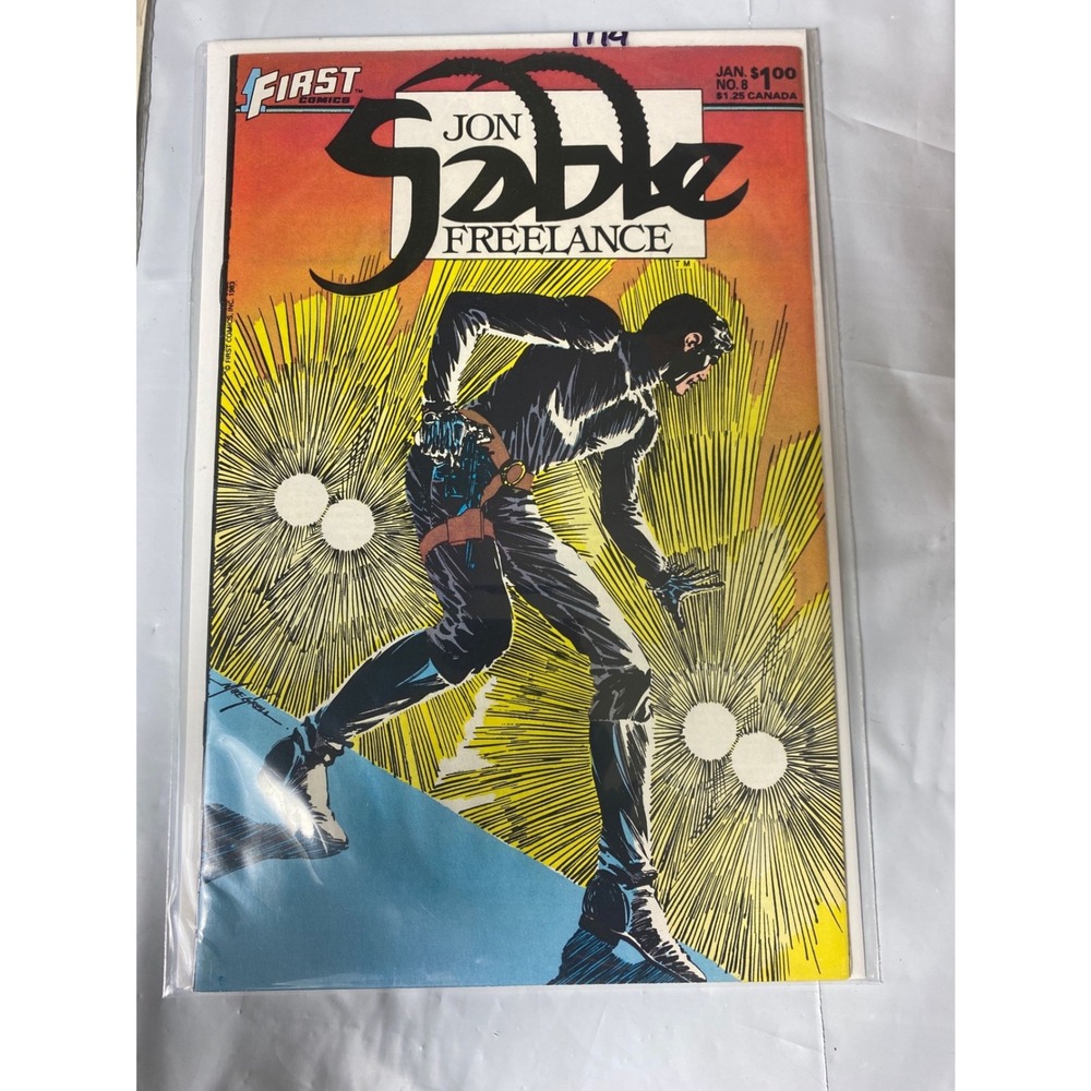 Jon Sable Freelance 8 First Comics Jan 1984 Mike‎ Grell Copper Age Comic Book